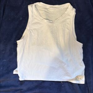 Lululemon Athletica Cream Muscle Tee Crop Top